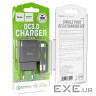 Зарядний пристрій HOCO C72Q Glorious USB QC3.0 + cable USB to USB-C 18W Black (6931474732545)