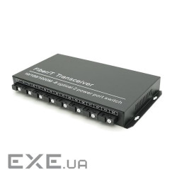 Комутатор UPLINK UFS CK-880IS8F2E Fiber Switch 8Fiber 100Mbps + 2 1000M RJ45 ports, корпус метал, БП