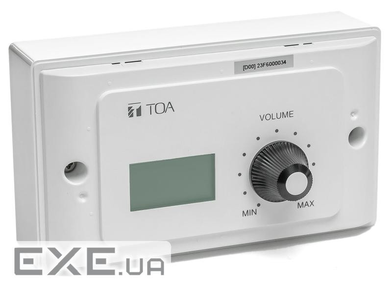 Настінна панель TOA M-800RC (вибір вхідного каналу, регулятор гучності, CAT5e підключення) )