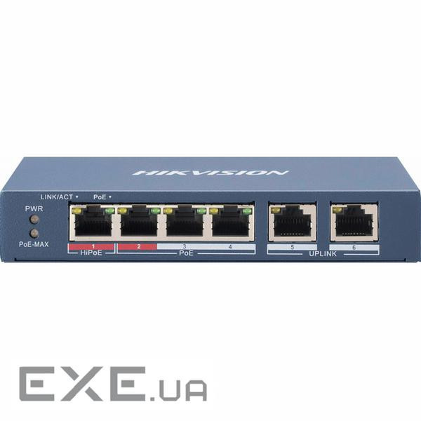 Комутатор мережевий Hikvision DS-3E0106HP-E