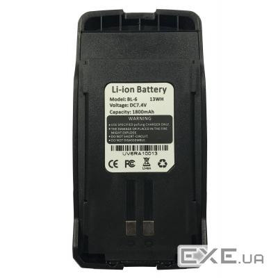Акумуляторна батарея Baofeng для UV-6R Std 1800mAh (BL-6)