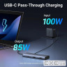 Хаб USB 3.2 Type-C ->2xUSB-A 3.2/2xUSB-C 3.2 10Гбіт/с/ 2xHDMI 4K60Гц PD 100Вт,сірий CM498 Ug (45379)