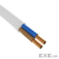 Кабель Одескабель ШВВПн 2х2,5 білий, бухта 100м (8205 100м) )