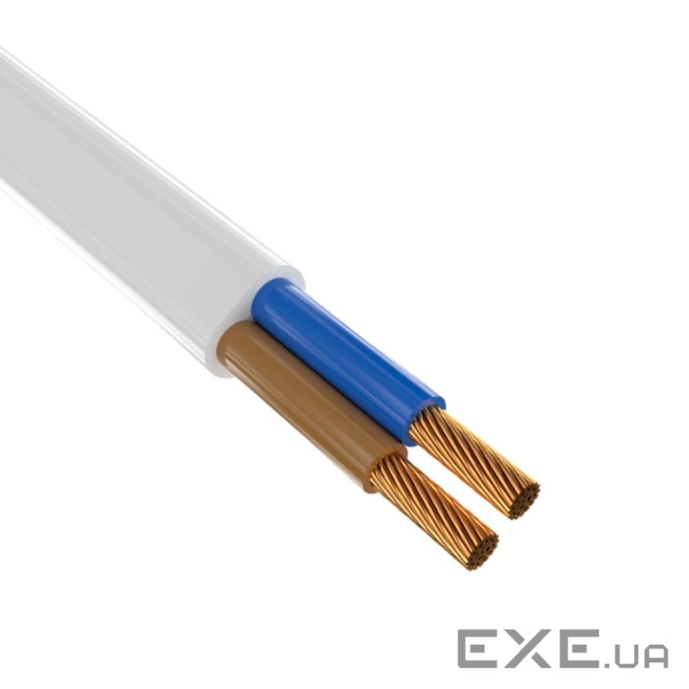 Кабель Одескабель ШВВПн 2х2,5 білий, бухта 100м (8205 100м) )