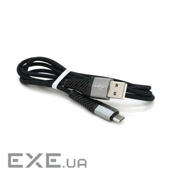 Кабель Hoco X38, Micro-USB, 2.4A, Black, Довжина 1м , BOX (Hoco X38 / MB)