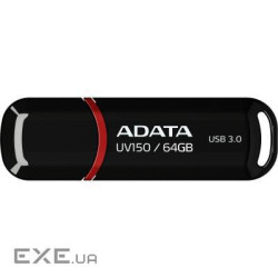 Накопичувач ADATA 64GB USB 3.0 UV150 Black (AUV150-64G-RBK)