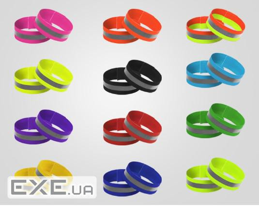 Глянсовий світловідбивний еластичний ремінець на зап&apos,ястя або щиколотку, ціна за компле (38694) (38694)