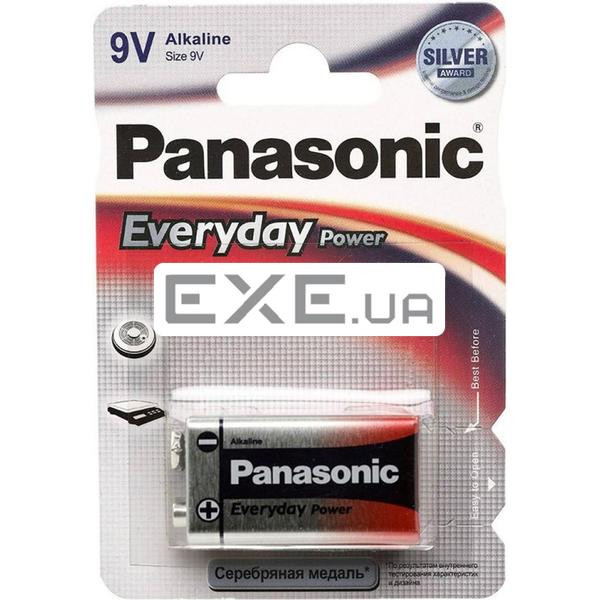 Батарейка Panasonic Крона 6LR61 Everyday Power * 1 (6LR61REE/1B) (6LR61REE/1BR)