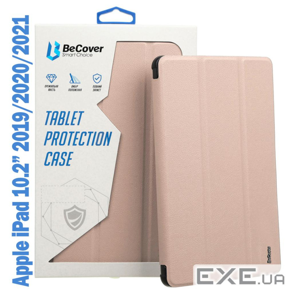 Чохол до планшета BeCover Tri Fold Soft TPU Silicone Apple iPad 10.2 2019/2020/2021 Pink (708516)