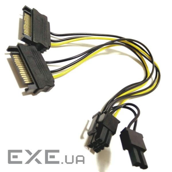 Кабель живлення для відеокарти 6+2-pin Male - 2 x SATA Male (S0637) 6+2-pin Male - 2 x SATA Male (S0637)