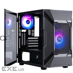 Корпус 1STPLAYER D3-A 1F7-14-1F7 Black (D3-A-BK-1F7-14-1F7)