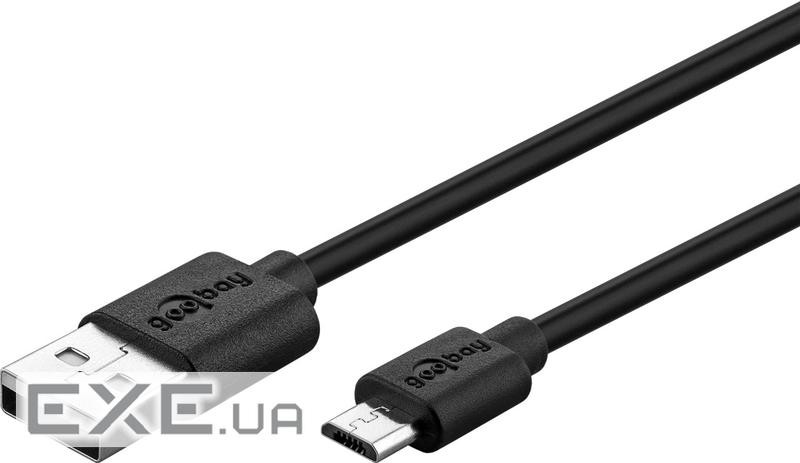 Кабель пристроїв USB2.0 A-microB M/M 0.5m,AWG28 2xShielded Silver-contact,чорний (75.03.8659-1) (75.03.8659-1)