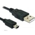 Кабель пристроїв USB2.0 A-mini 5p M/M 1.8m,AWG28 2xShielded Logo Cu,чорний (75.09.3902-1) (75.09.3902-1)