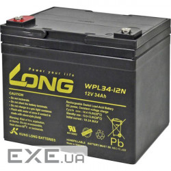 Батарея до ДБЖ Long 12V-34Ah, WPL34-12N