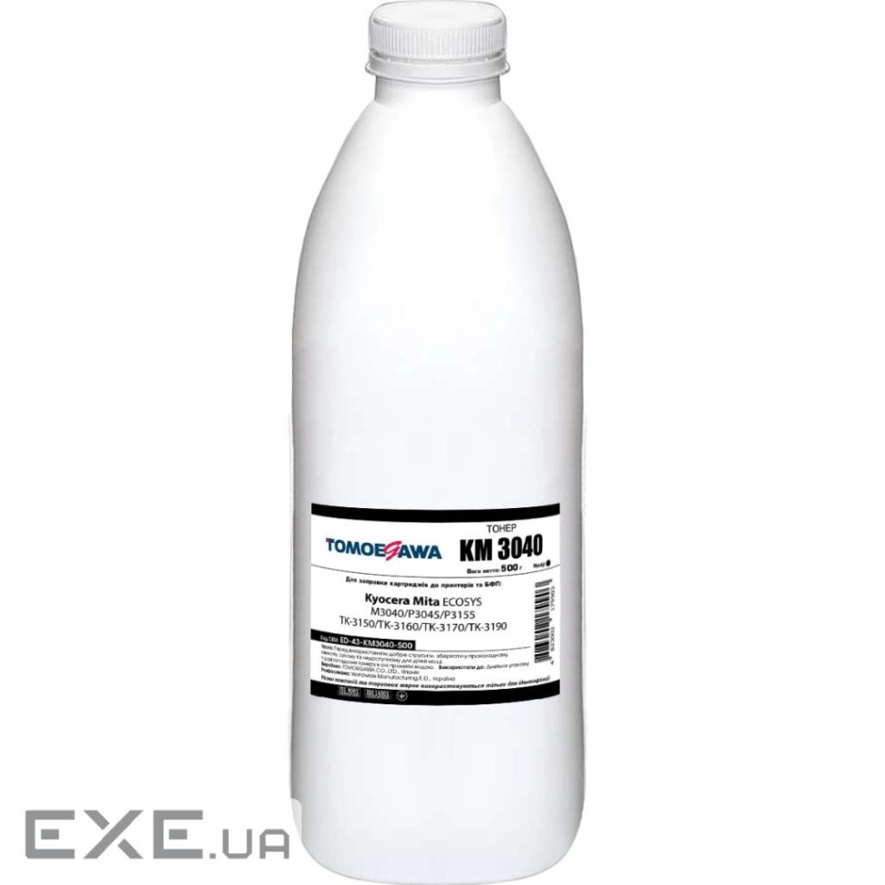 Тонер Kyocera ECOSYS M3040/M3540/P3045 500г Black фасовка Tomoegawa (ED-43-KM3040-500)