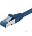 Патч-корд екранований RJ45 SFTP6a 1.0m,patch AWG27 D=6.0mm LSOH Gold Cu,синій (75.09.3677-10) (75.09.3677-10)