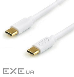 Кабель Type-C - Type-C, 3 м, White, Atcom C30, 60 Вт, 3A (AT-C30)