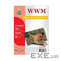 Photo paper WWM glossy A6 (10x15), 180 g/ m2, 50 l (G180.F50)