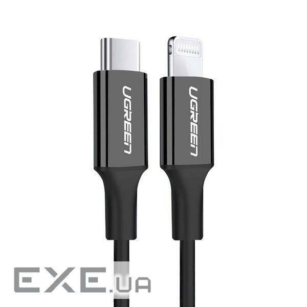 Дата кабель USB-C to Lightning 1.0m US1713A Nickel Plating ABS Shell Black Ugreen (60751)