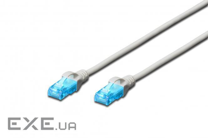 Патч-корд 2E CAT 5e, UTP, 15м, 26AWG, RJ45, 7/0.16, Cu, LSZH, сірий (2E-PC5ECU-15LSZH-GRY) (2E-PC5ECU-15LSZH-GRY)
