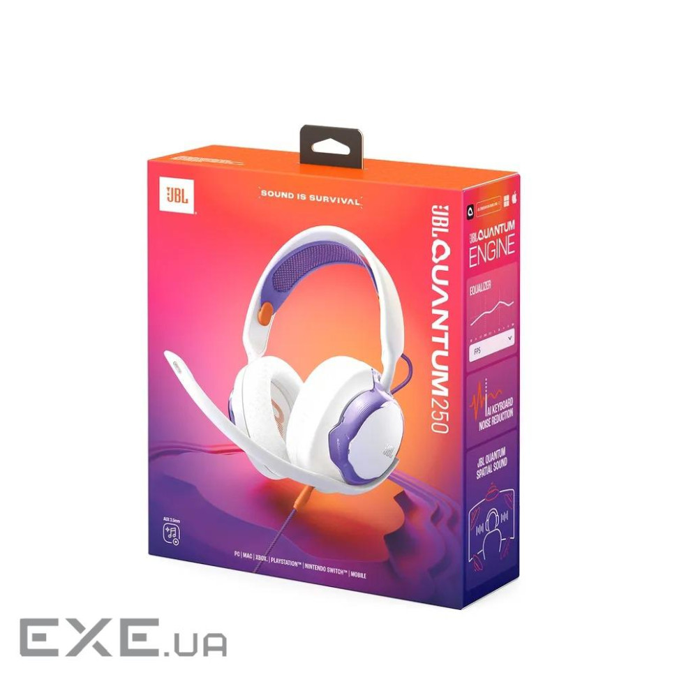 Игровая гарнитура Quantum 250 White (JBLQTUM250WHT)