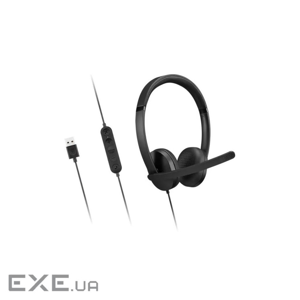 Навушники Lenovo USB-A Wired Stereo Headset Gen 2 Black (4XD1P83425)