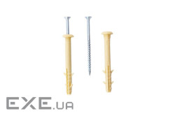 Дюбель-гвоздь швидкого монтажу (APRO) грибок 6*60 (пач - 100шт) ) (SMTG-60060)