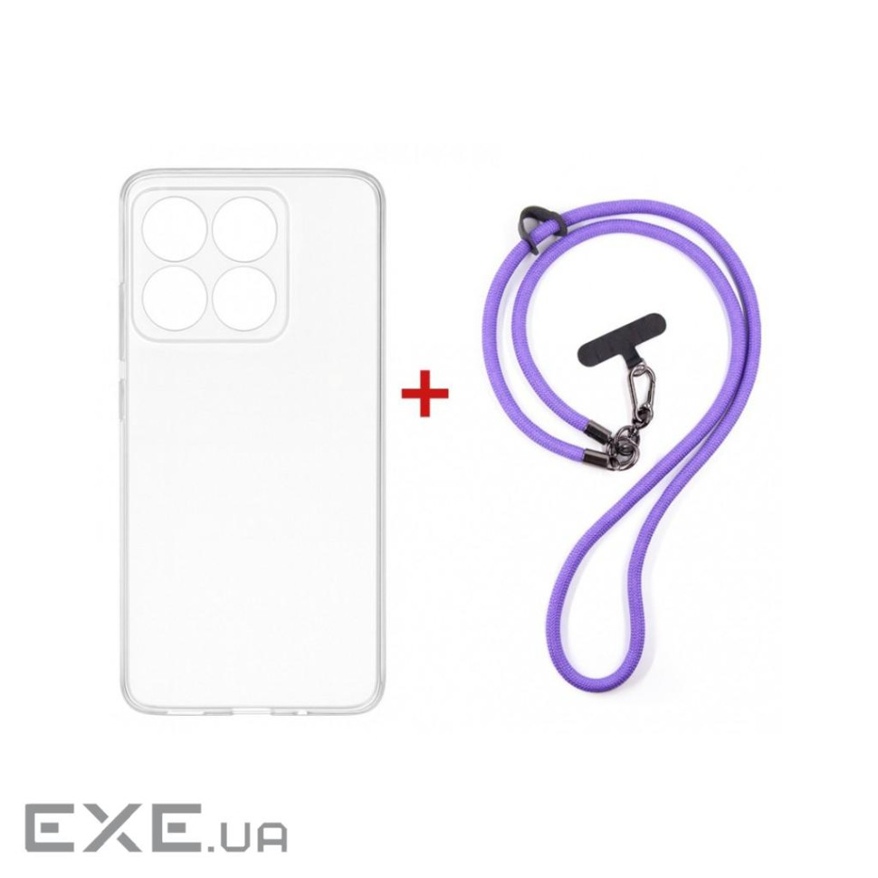 Чохол до мобільного телефона Dengos Case + Cross-body Strap Motorola G17/G17 Power C (DG-KM-CCRB-32)