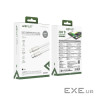 Дата кабель USB 2.0 AM to Lightning 1.2m 30W nylon white Acefast (6974316286240)