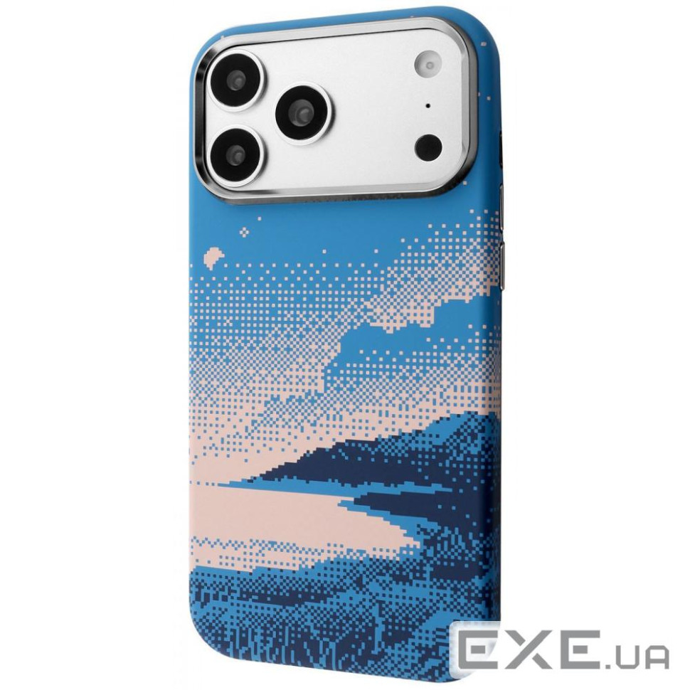 Чехол Proove Pixel Case with Magnetic Ring iPhone 17 Pro/18 Pro blue river (PCPXIP17P0C3)