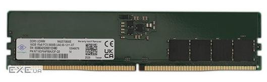 RAM DDR5 16GB / PC5600 /UB/ 2Rx8/ Nanya (NT16GF64F88AX3F-Q54)