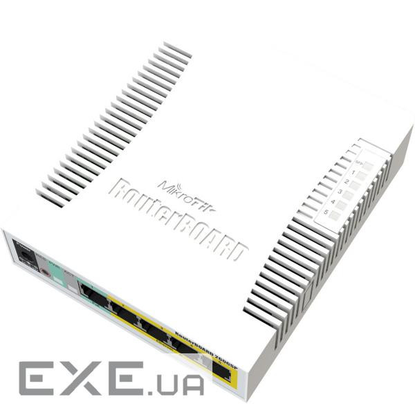 Комутатор мережевий Mikrotik RB260GSP (CSS106-1G-4P-1S)