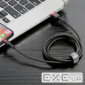 Дата кабель USB 2.0 AM to Lightning 1.0m Cafule Black-Red Baseus (CALKLF-B19)