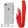 Чохол WAVE Clear Case with Strap iPhone Xr red (57005 red)
