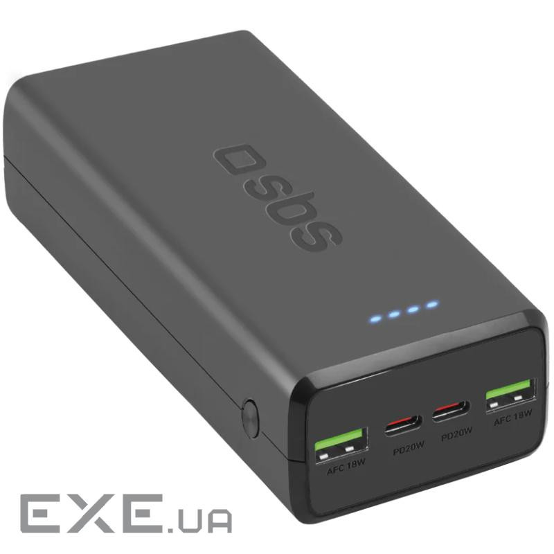 УМБ SBS 30000mAh 20W PD,QC, 2xUSB-A, 2xUSB-C Black (TTBB30000PD20K)