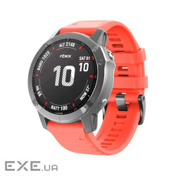 Ремінець до смарт-годинника Armorstandart Silicone для Garmin 20mm Coral Red (ARM87730)