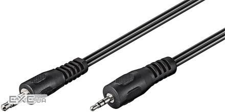 Кабель Goobay аудіо-адаптер Jack 2.5mm 3pin-3.5mm 3pin M/M 2.0m,Stereo Nickel Flat (75.05.0459-1)