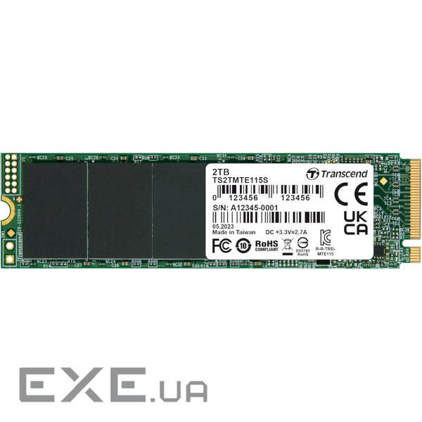 SSD TRANSCEND MTE115S 2TB M.2 NVMe (TS2TMTE115S)