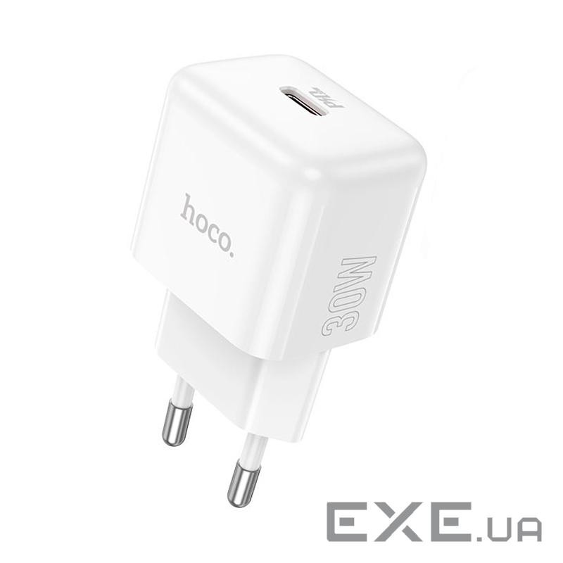 СЗУ HOCO N32, 1xUSB-C, PD30W, White, Box (HOCO N32 / W)