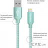 Дата кабель USB 2.0 AM to Lightning 1.0m mint ColorWay (CW-CBUL004-MT)