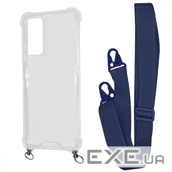 Чохол WAVE Clear Case with Strap Xiaomi Redmi Note 11 Pro/Redmi Note 12 Pro 4G (56619 midnight blue)