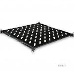 Полка 19 "4 точки крепл., 650мм глиб., Перфорована, т.м.2мм, чорна (UA-SH4-650B)