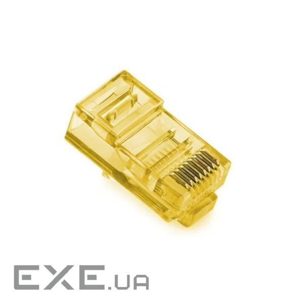 Конектор RITAR RJ-45 UTP Cat.5e 100шт/уп Yellow (RJ45ML-YW) (RJ45ML-Yellow)
