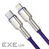 Кабель Baseus Cafule metal Type-C to Lightning PD 20W 1M Фіолетовий (CATLJK-A05) (CATLJK-A05 1м )
