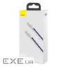 Кабель Baseus Cafule metal Type-C to Lightning PD 20W 1M Фіолетовий (CATLJK-A05) (CATLJK-A05 1м )