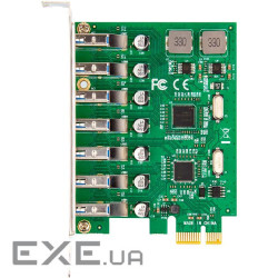 Контролер FRIME PCIe x1 to 7xUSB3.0 (ECF-PCIETOUSB016)