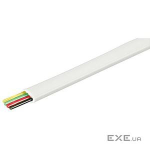 Кабель телефонний в бухті FreeEnd Telephone, 100m 4 жили AWG28 Flat, HQ, білий (75.09.3305-4)