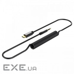 Перехідник Vention Type-C - 3.5 мм mini-Jack, 1м , Black (BGABF)