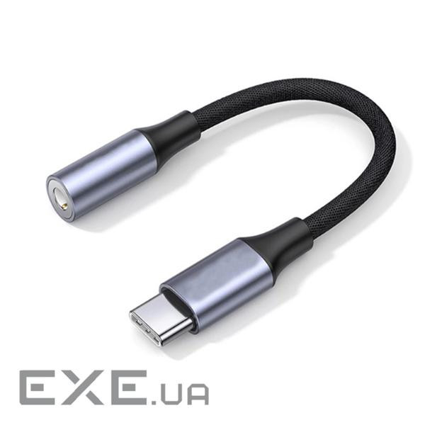 Кабель пристроїв Lucom USB Type-C-Jack 3.5mm 4pin M/F,0.10m (62.09.8284-1)