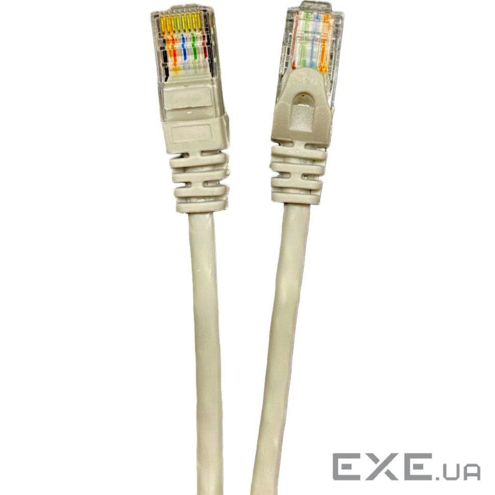 Патч-корд 3м UTP cat.5e, CU, 24AWG, gray GEAR (GPC-UTPCURJ45-3G)